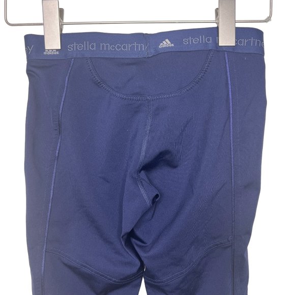 NWOT Stella McCartney Adidas Leggings Navy Grey Size XS - Picture 9 of 12